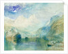 The Lauerzersee with Schwyz and the Mythen by Joseph Mallord William Turner