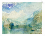 The Lauerzersee with Schwyz and the Mythen by Joseph Mallord William Turner