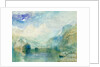 The Lauerzersee with Schwyz and the Mythen by Joseph Mallord William Turner