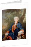 Portrait of Carlo Broschi, called 'Il Farinelli', Italian castrato singer by Jacopo Amigoni