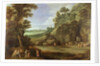 Arcadian landscape with satyrs and nymphs by Paul Brill