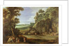 Arcadian landscape with satyrs and nymphs by Paul Brill