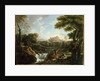 Arcadian landscape with shepherds by Jan Frans van Bloemen