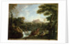 Arcadian landscape with shepherds by Jan Frans van Bloemen