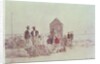 People on the beach at Deauville, 1867 by Eugene Louis Boudin