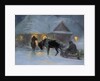Winter Evening In Front of a Country House, 1921 by Jozef Ryszkiewicz