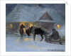 Winter Evening In Front of a Country House, 1921 by Jozef Ryszkiewicz