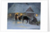 Winter Evening In Front of a Country House, 1921 by Jozef Ryszkiewicz