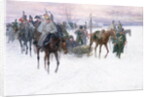 Napoleon's Troops Retreating from Moscow, 1888-89 by Jan van Chelminski