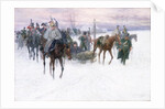 Napoleon's Troops Retreating from Moscow, 1888-89 by Jan van Chelminski