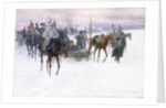 Napoleon's Troops Retreating from Moscow, 1888-89 by Jan van Chelminski
