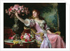 Lady with Flowers by Ladislaw von Czachorski