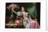 Lady with Flowers by Ladislaw von Czachorski