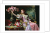 Lady with Flowers by Ladislaw von Czachorski