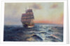 Sailing Ship at Sea, c.1910 by Alfred Serenius Jensen