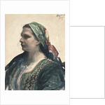 Woman in Krakowien Corset, 1914 by Leon Wyczolkowski