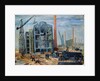 At the Building, 1951 by Franciszek Zmurko
