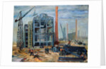 At the Building, 1951 by Franciszek Zmurko