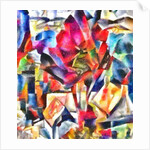 The red tree in the middle of town, 2017 by Alex Caminker