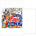 The houses behind the tree, 2017 by Alex Caminker