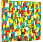 Vertical puantilism yellow, 2019 by Alex Caminker