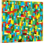 Vertical puantilism blue, 2019 by Alex Caminker