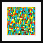 Vertical puantilism blue, 2019 by Alex Caminker