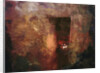 Irish cottage series - front door/pink wall with turf fire by Mark Gordon