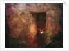 Irish cottage series - front door/pink wall with turf fire by Mark Gordon
