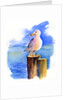 Seagull on dock, 2014, by John Keeling