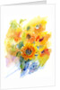Sunflowers in vase, 2016 by John Keeling