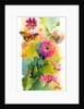Zinnias and butterflies, 2015 by John Keeling