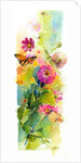 Zinnias and butterflies, 2015 by John Keeling
