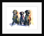 Three Black Labs, 2015 by John Keeling