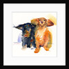 Dachshund Duo, 2014 by John Keeling