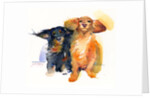 Dachshund Duo, 2014 by John Keeling