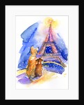 Dogs with Eiffel Tower, 2016 by John Keeling