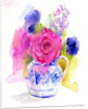 Rose and Cornflowers in Pitcher, 2017 by John Keeling