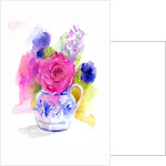 Rose and Cornflowers in Pitcher, 2017 by John Keeling