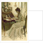 Writing a Letter, 1900 by Walter Granville-Smith