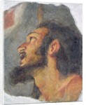 The Head of St. John the Baptist, fragment from a fresco by Bernardo Strozzi