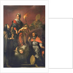 Madonna and Child with St. Clare, St. Ambrose and St. Erasmus by Bernardo Strozzi