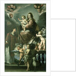 Madonna and Child with the Infant St. John the Baptist and St. Lawrence and Angels, 1629 by Bernardo Strozzi