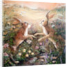 Hares at dawn, 2016 by Mary Smith