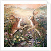 Hares at dawn, 2016 by Mary Smith