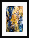 gold and blue iris, 2017 by Mary Smith