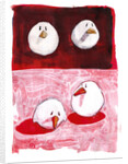 Birds on Black and White on Red, 2005 by Thomas MacGregor