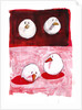 Birds on Black and White on Red, 2005 by Thomas MacGregor