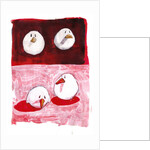 Birds on Black and White on Red, 2005 by Thomas MacGregor