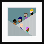 Escalator People, 2017 by Claire Huntley